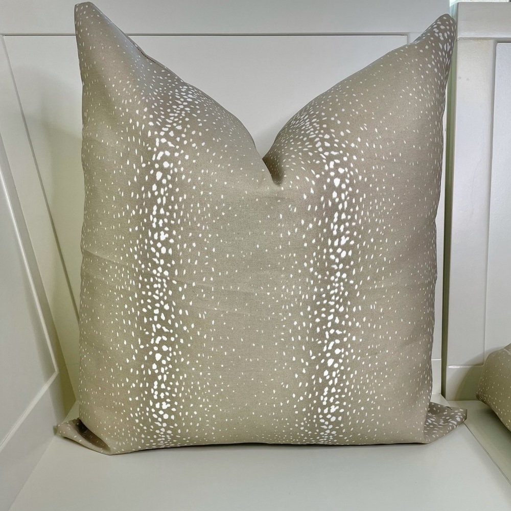 Ballard Designs Fawn Antelope Deer Pillow Cover